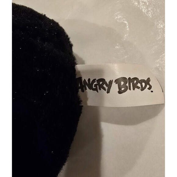 2010 Angry Birds Bomb Black Bird Plush Stuffed Toy 6" Rovio Commonwealth Promo - Picture 4 of 8